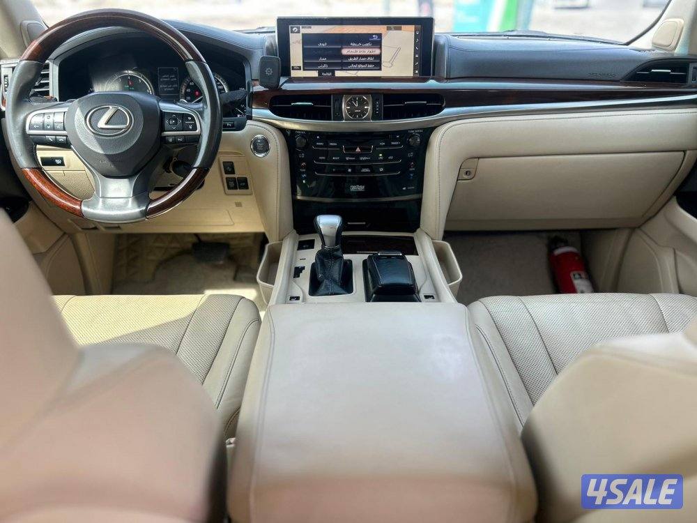 لكزس LX570 درجة اولى  موديل 2017 ماشى 420.000 k.m  وارد الساير.6