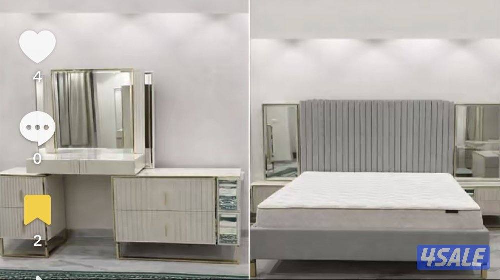 غرفة نوم كاملة شبه جديده لم يتم الاستخدام الا فتره قصيره0