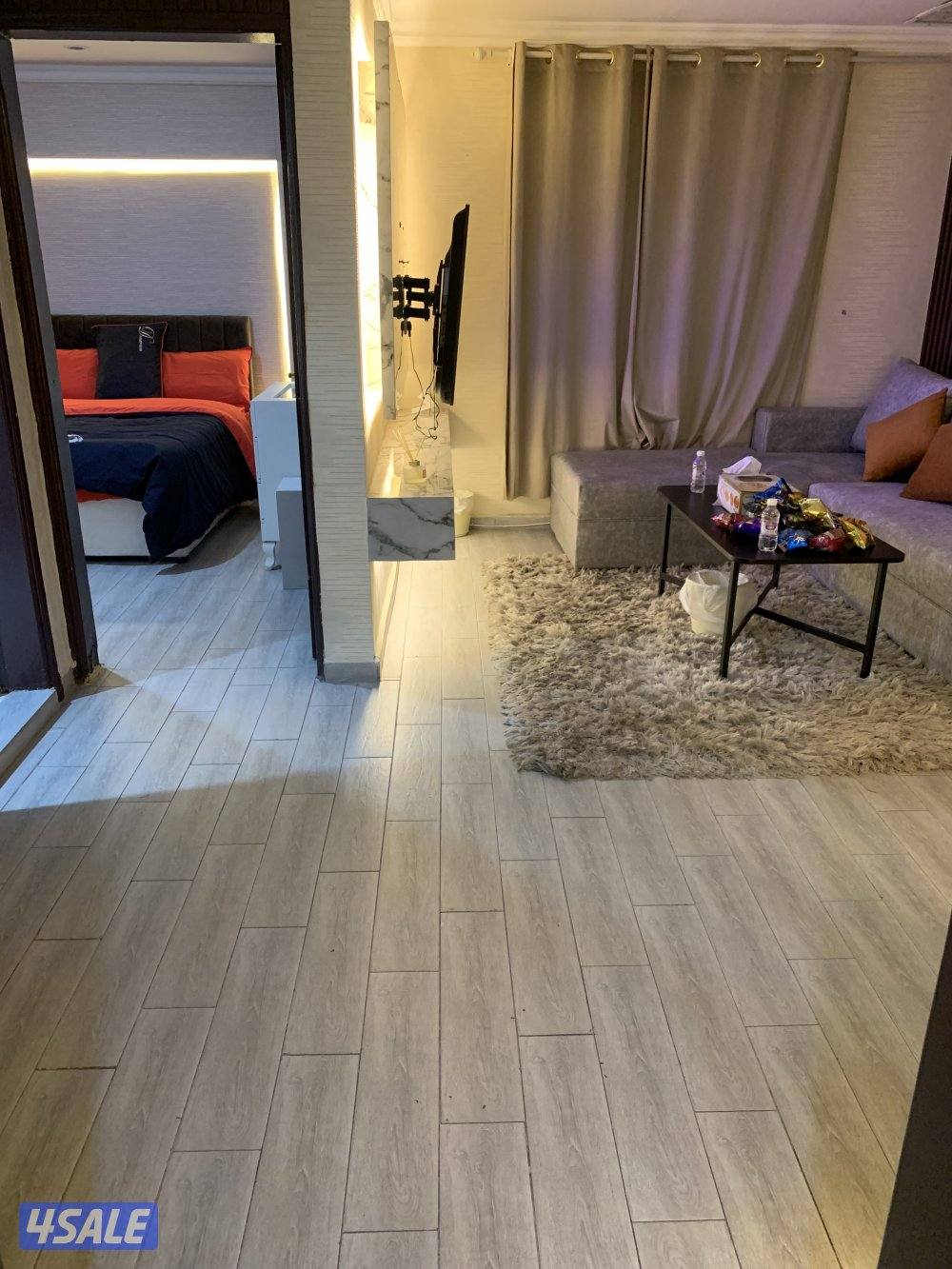 شقق للايجار خلو وفاضي غرفة وصالة ومطبخ وحمام تشطيب سوبر لوكس2