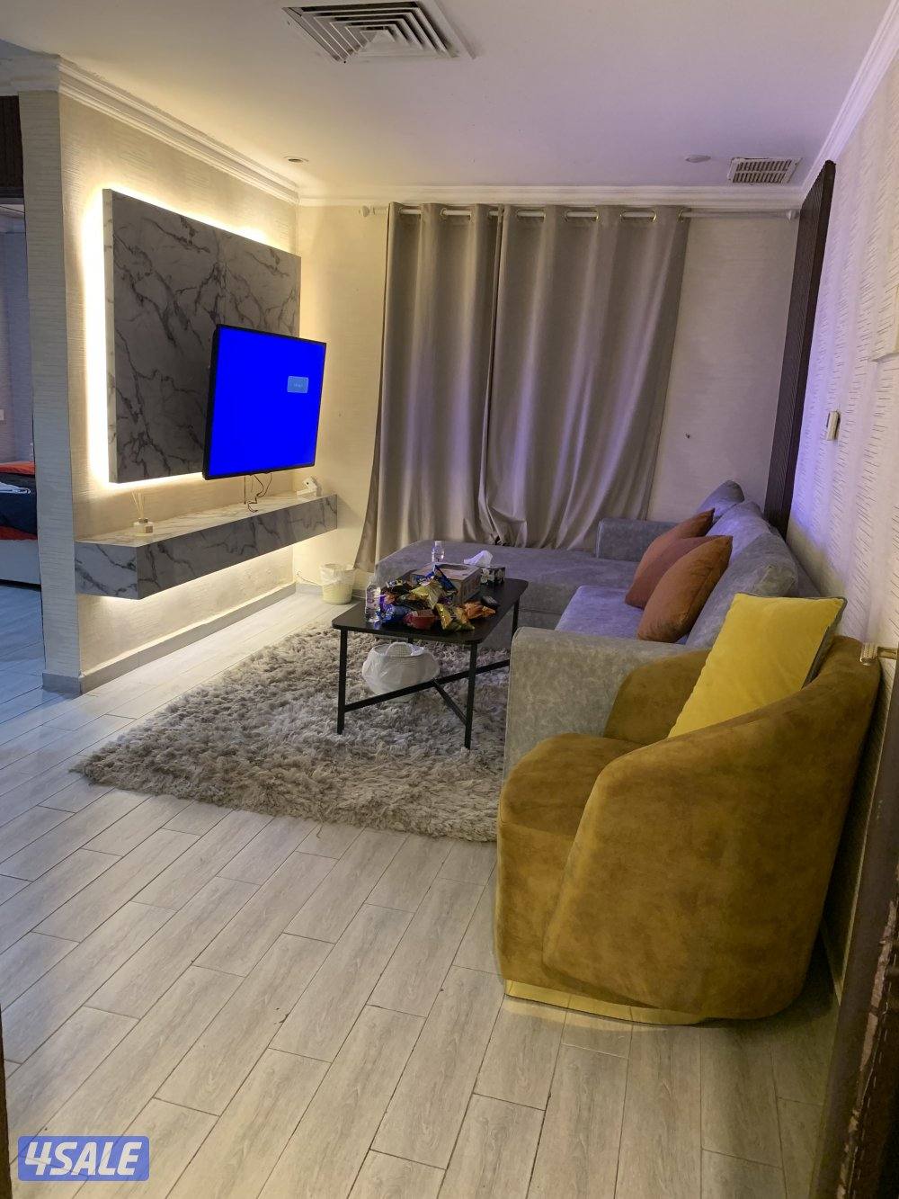 شقق للايجار خلو وفاضي غرفة وصالة ومطبخ وحمام تشطيب سوبر لوكس5