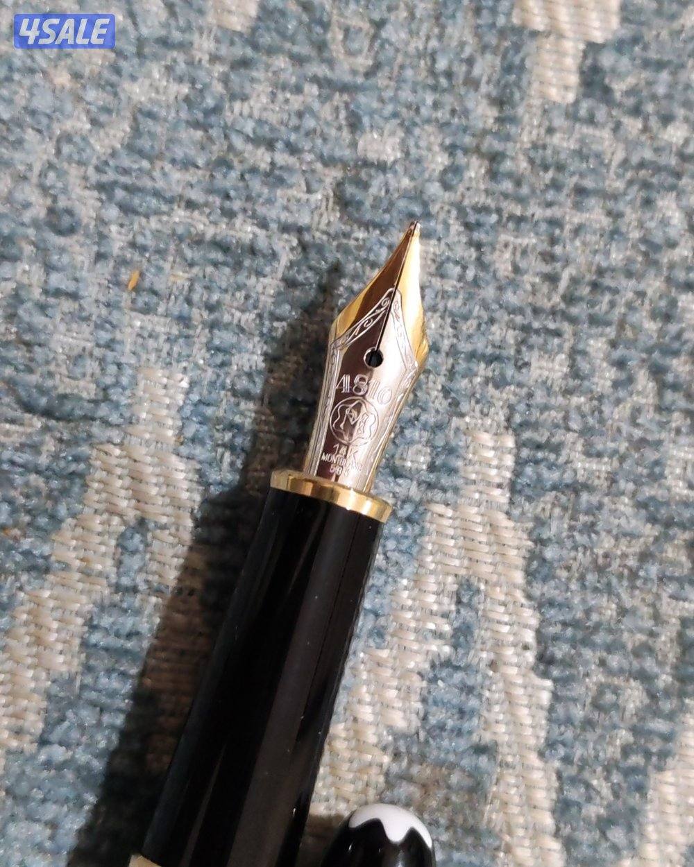 قلم مونت بلانك اصلي ذهب لم يستخدم بحالة الجديد1