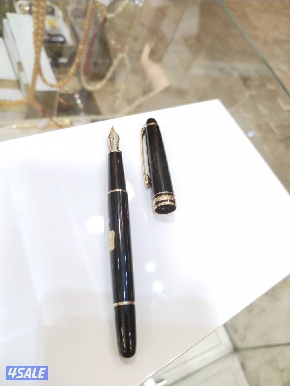 قلم مونت بلانك اصلي ذهب لم يستخدم بحالة الجديد6