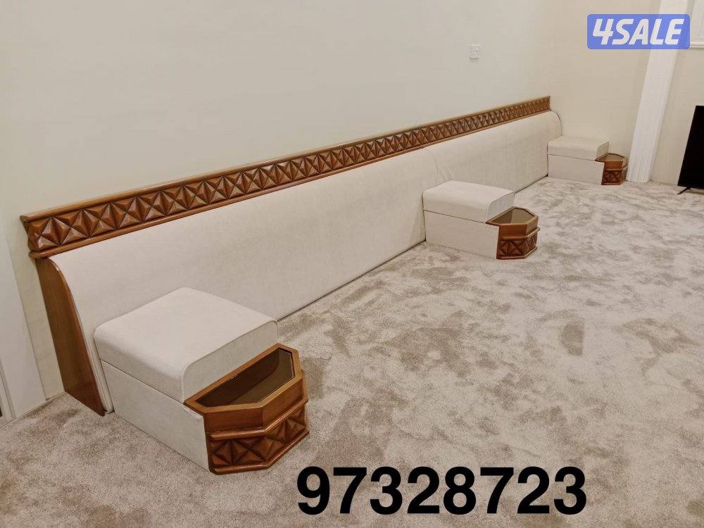 تنجيد وتفصيل ديوانيات ومساند ومطارح وكنب وجلسات وكل الستاير وسجاد13