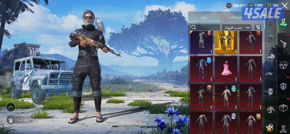 حساب ببجي مرتب امفور ثلجي مستوي 5 الـAkm الفزاعه ماكس اكمل الوصف كامل0