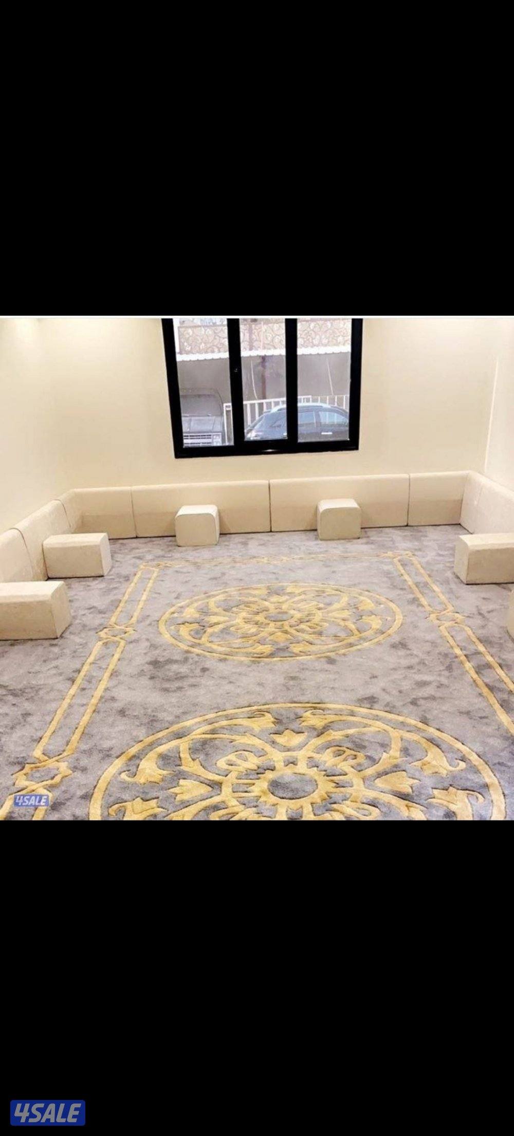 تركيب سجاد فرش زوالي ديوانيات باركيه بلاستك مساندضهرتفصال جاهز لباد9