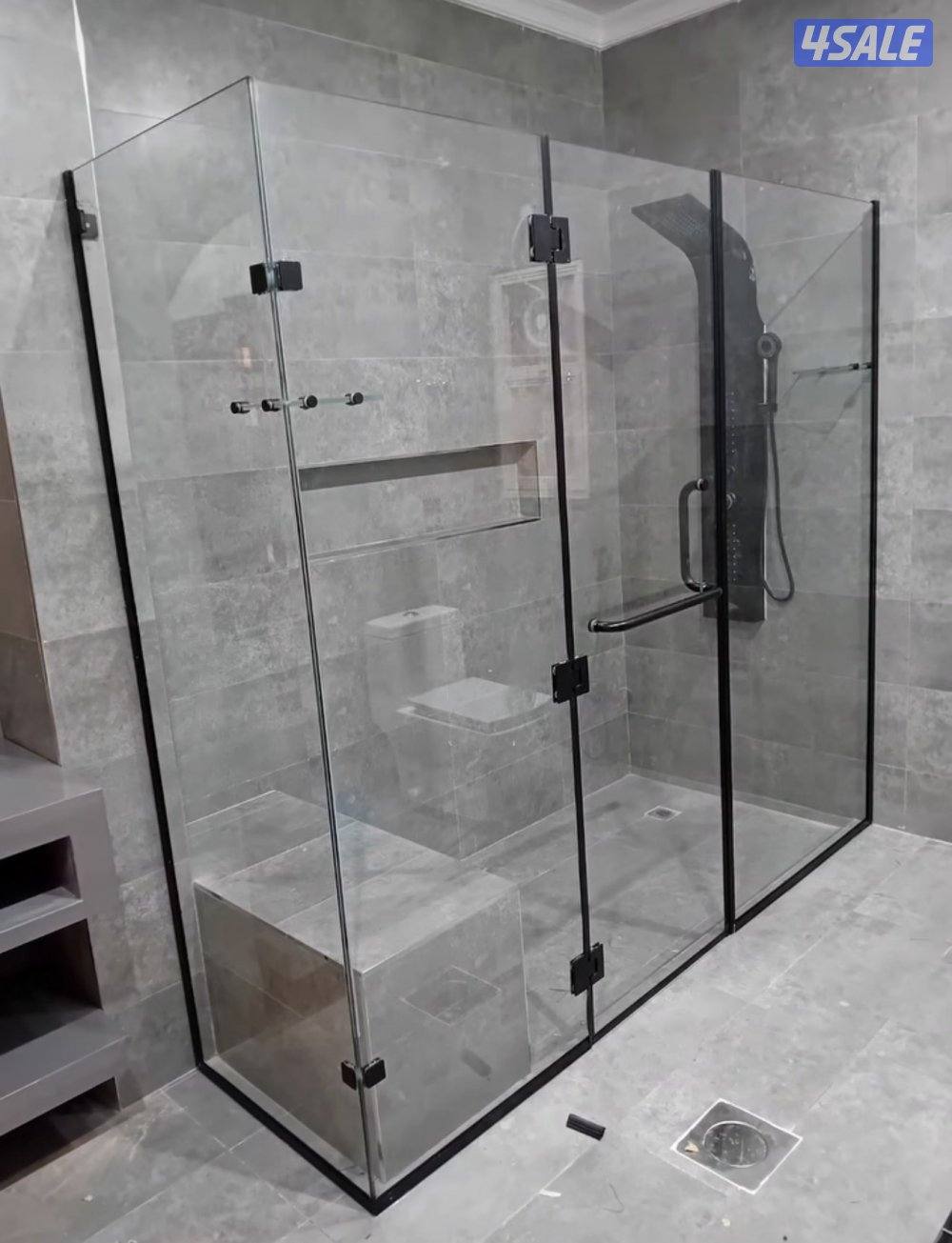 زجاج ومرايا شاورات بلكونات درابزين8