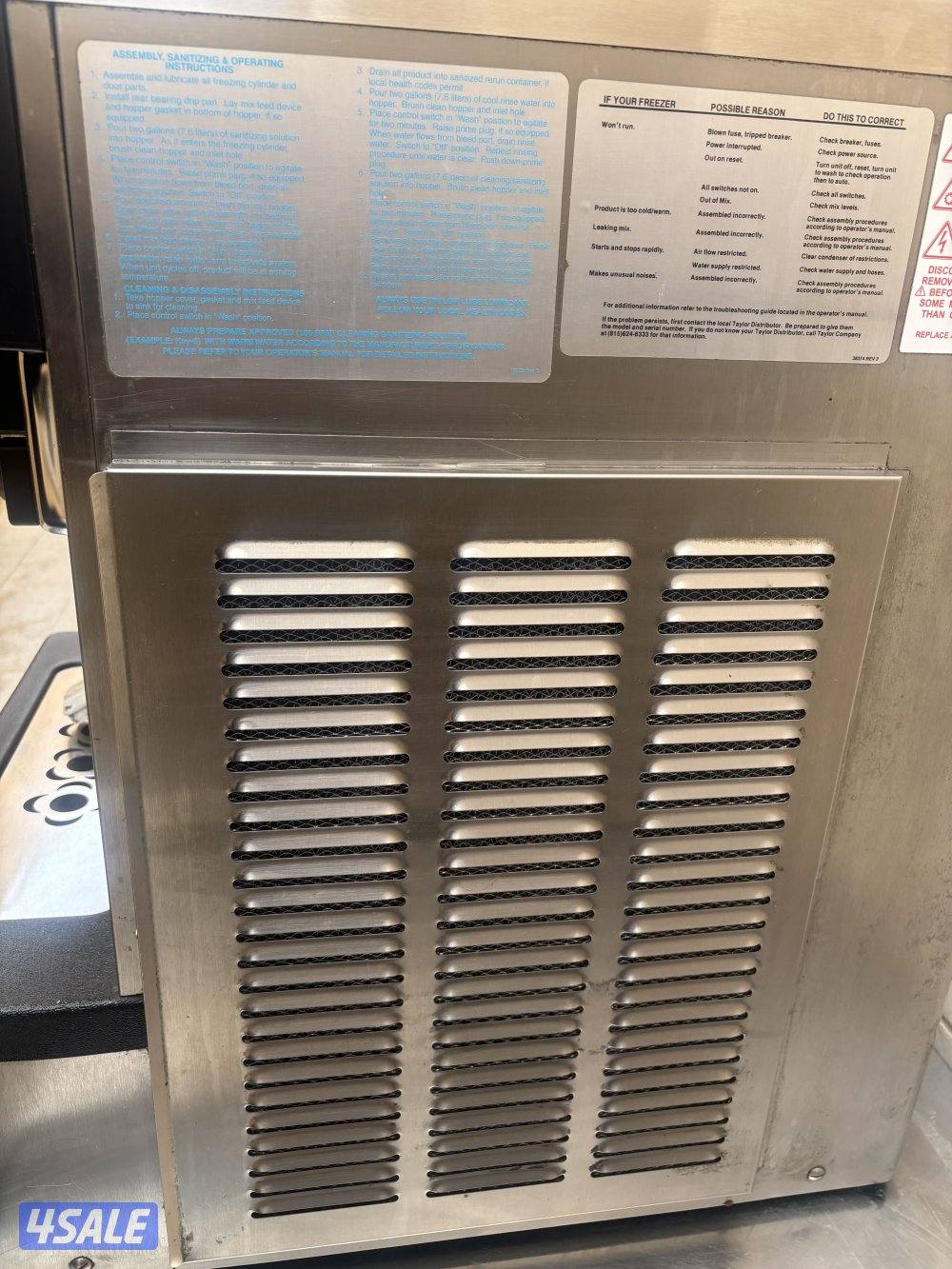 للبيع ماكينة ايسكريم تيلر المبروك3