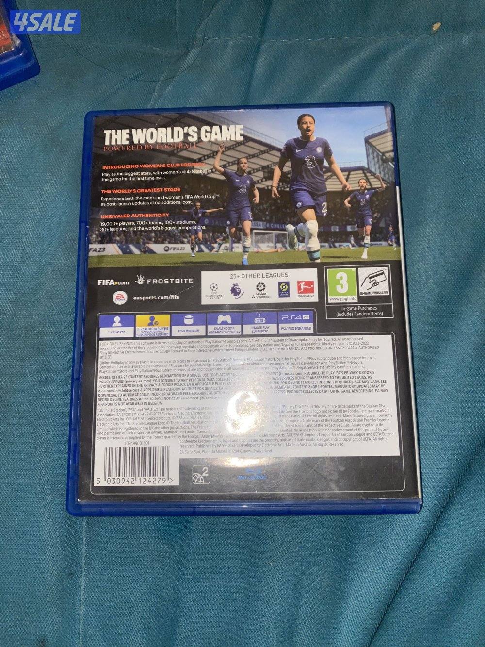 للبيع فيفا ٢٣ على السوني ٤ حاله جيده استخدام شهر للاتصال على الواتساب1