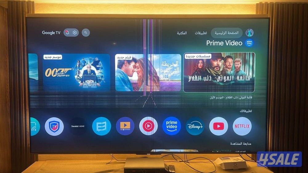 للبيع تلفزيون 86 بوصة فل Hd فيه كسربالشاشة0