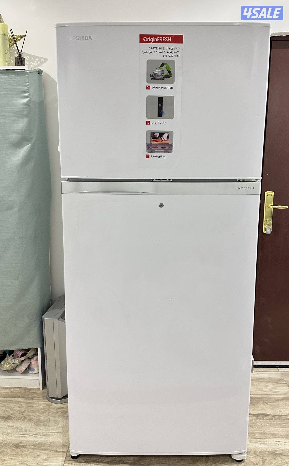 بيعه سريعه  ثلاجة توشيبا شبه جديد 21.5000