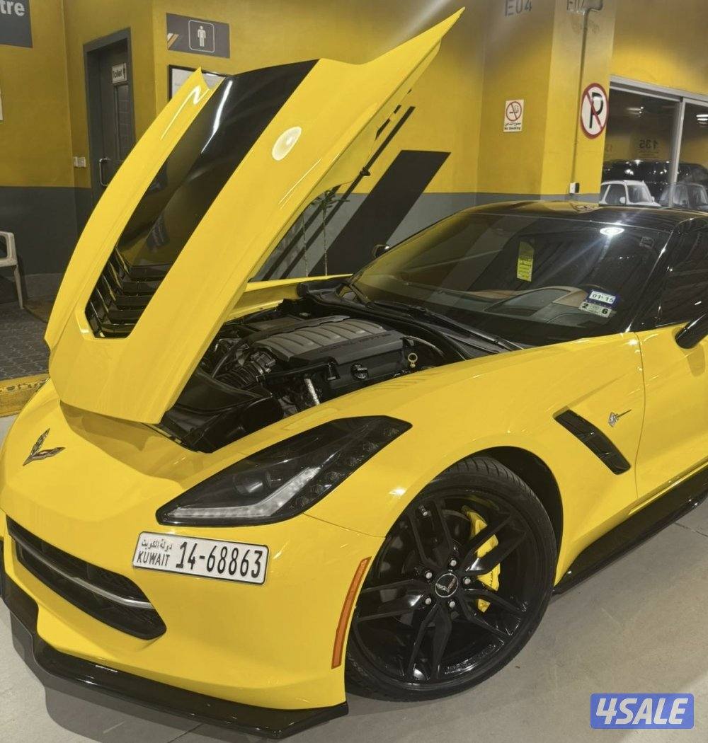 كورفيت c7 قير عادي بحاله نادره عداد 69 شرط الفحص بحاله الوكاله4