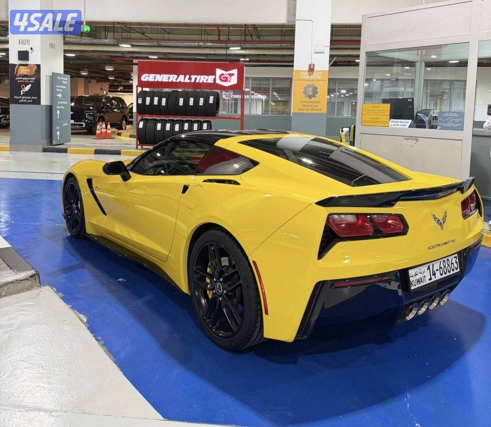 كورفيت c7 قير عادي بحاله نادره عداد 69 شرط الفحص بحاله الوكاله10