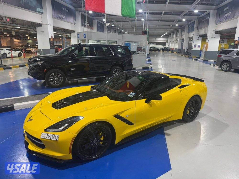 كورفيت c7 قير عادي بحاله نادره عداد 69 شرط الفحص بحاله الوكاله11