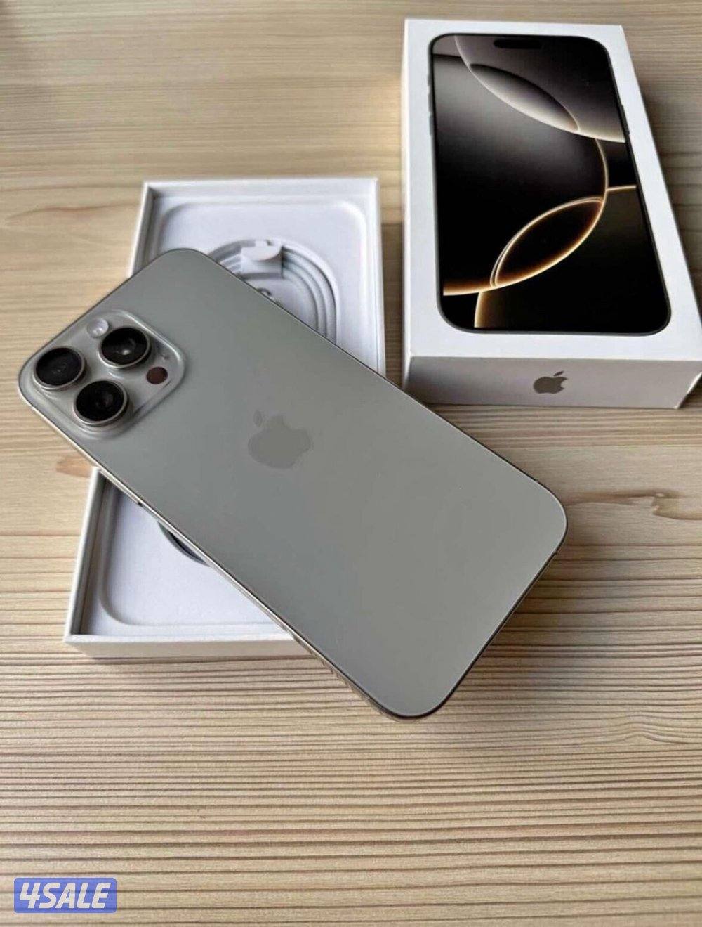 ايفون 16 برو ماكس بطاريه 100 باقي 10 شهور بالكفالة0