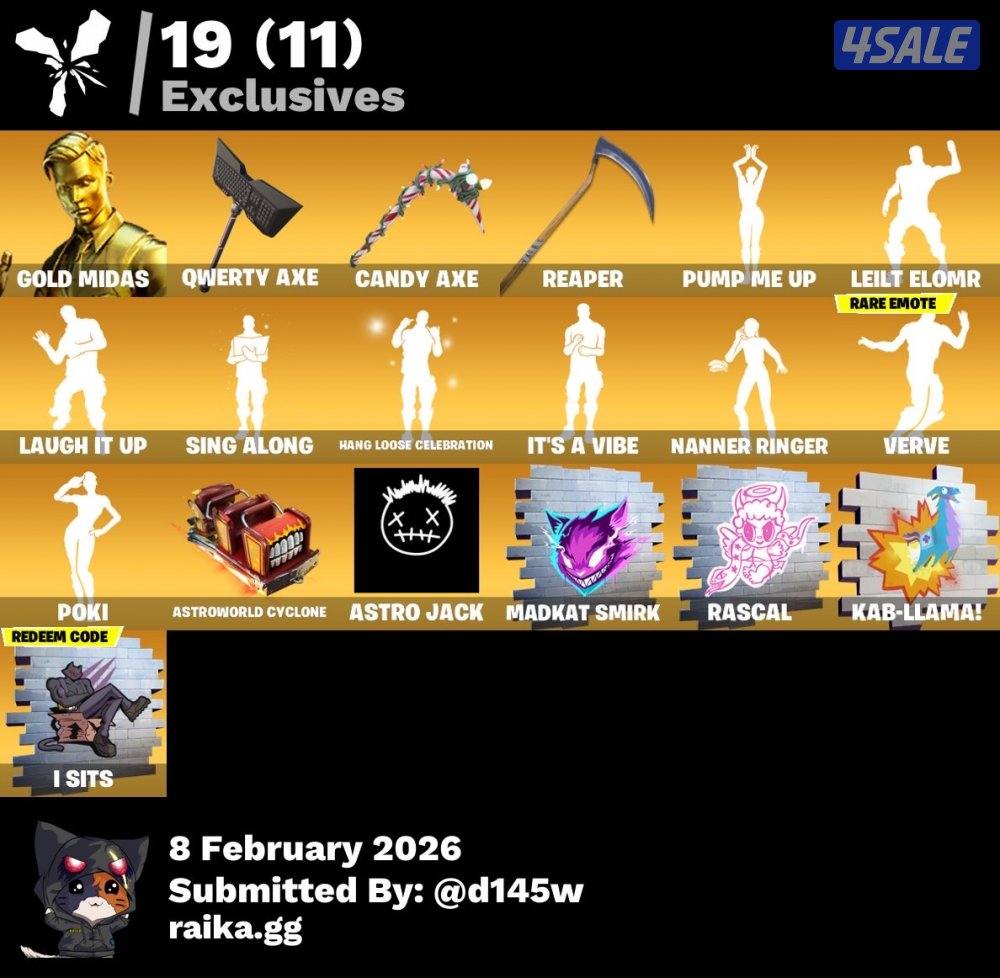 حساب فورت نايت للبيع5