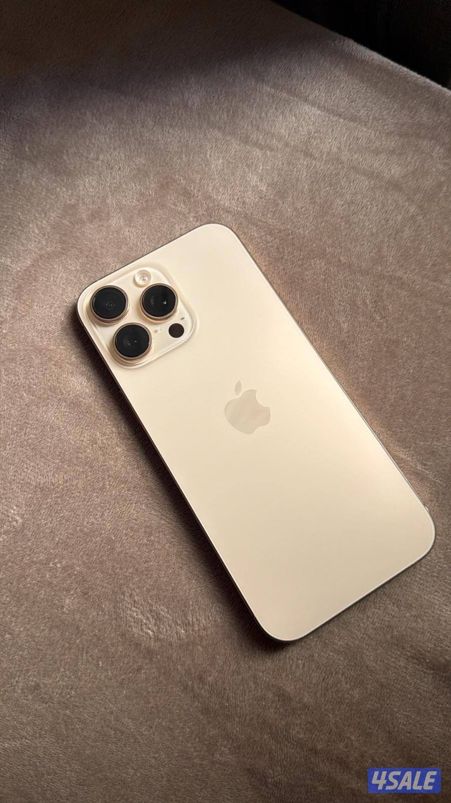 ايفون ١٦ برو ماكس ٢٦٥ جيجا مع الكابل الأصلي والبوكس نسبة البطاريه ٨٩٪5