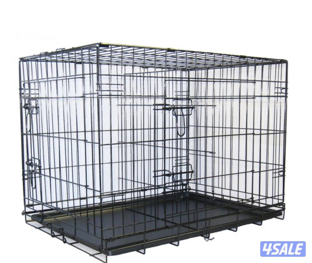 قفص حجم كبير للحيوانات يكفي ثلاث قطط كبار .0