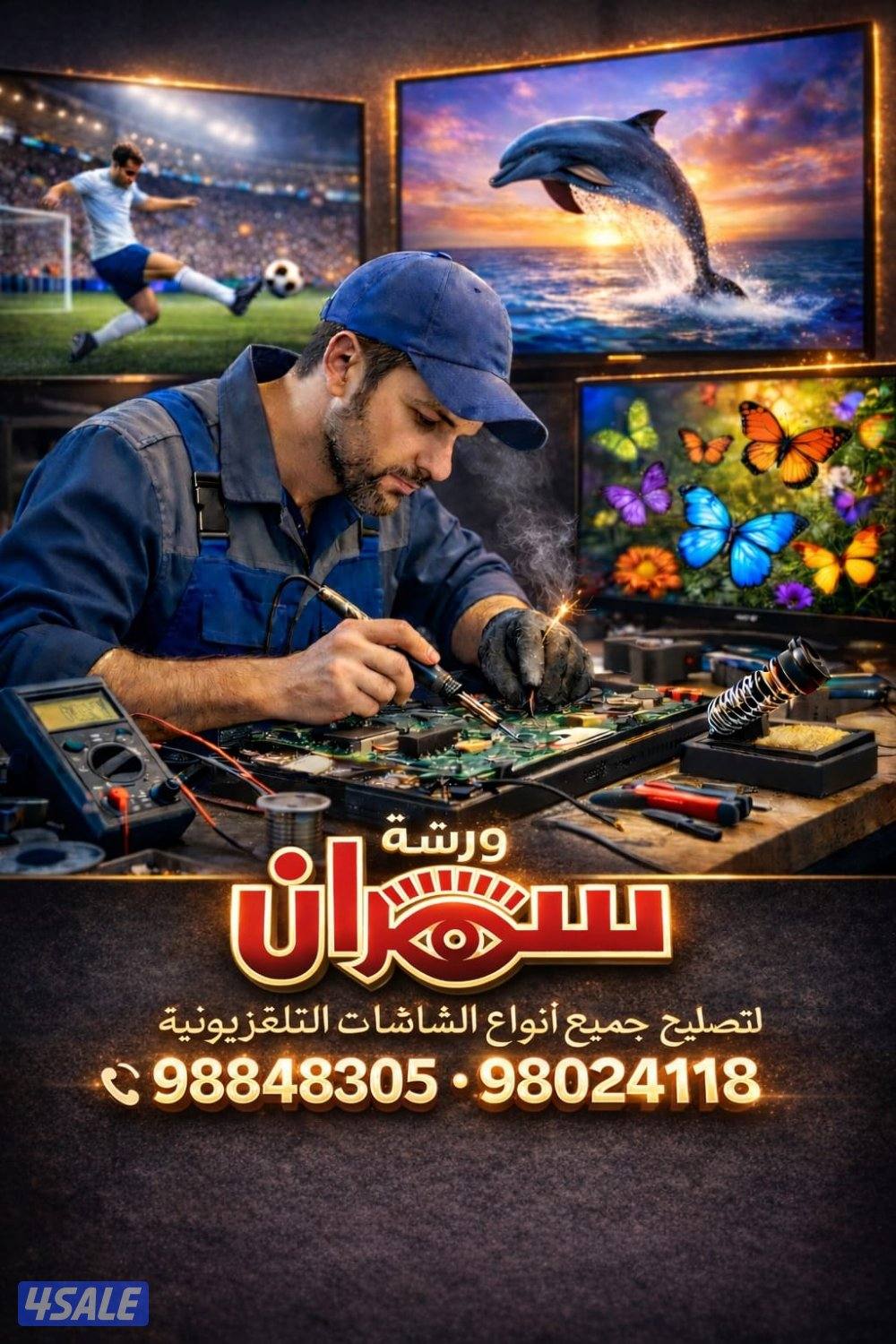 تصليح شاشات تلفزيون LED&LCD3