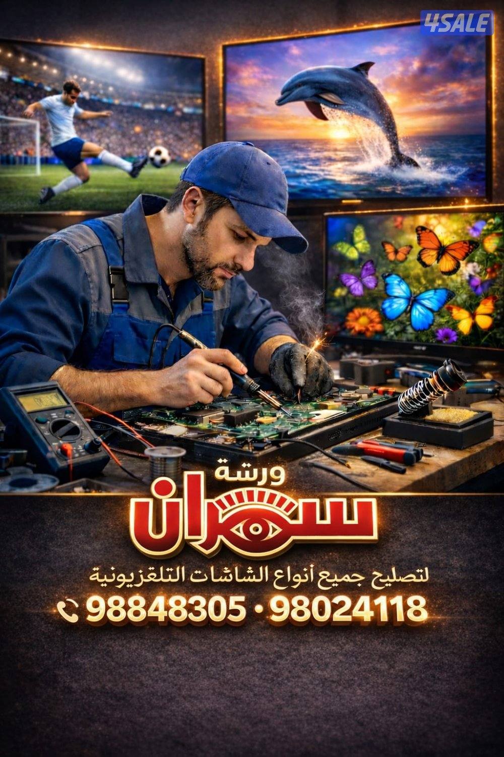 تصليح شاشات تلفزيون LED&LCD12