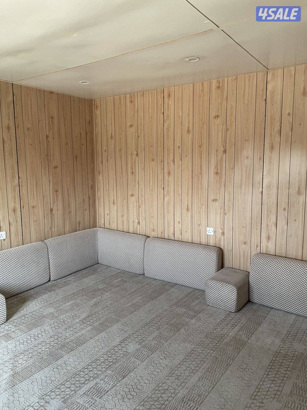 للبيع شاليه ثابت  ٦ في ٤ مقسم غرفه دورة مياه ومطبخ تحضري6