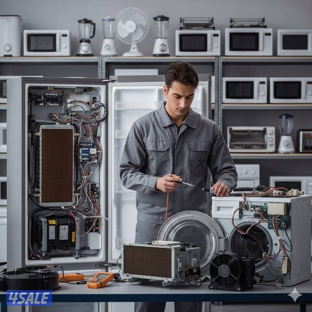 تصليح غسالات ونشافات. وثلاجات وفريزرات وأفران غاز وكهرباء6