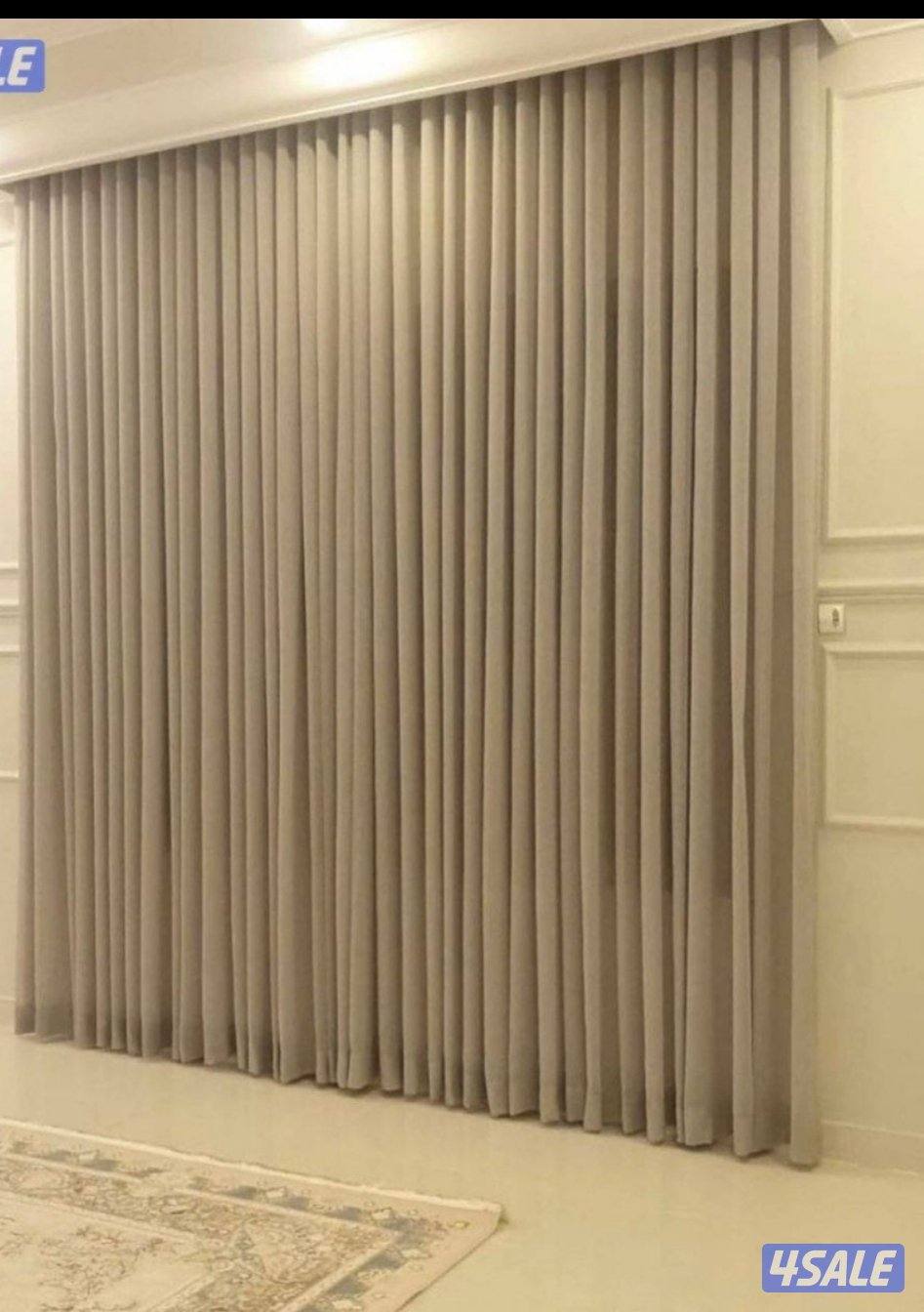 تفصيل ستائر لنن وعازل حراري لنن وخام شنتون افخم انواع الستائر4