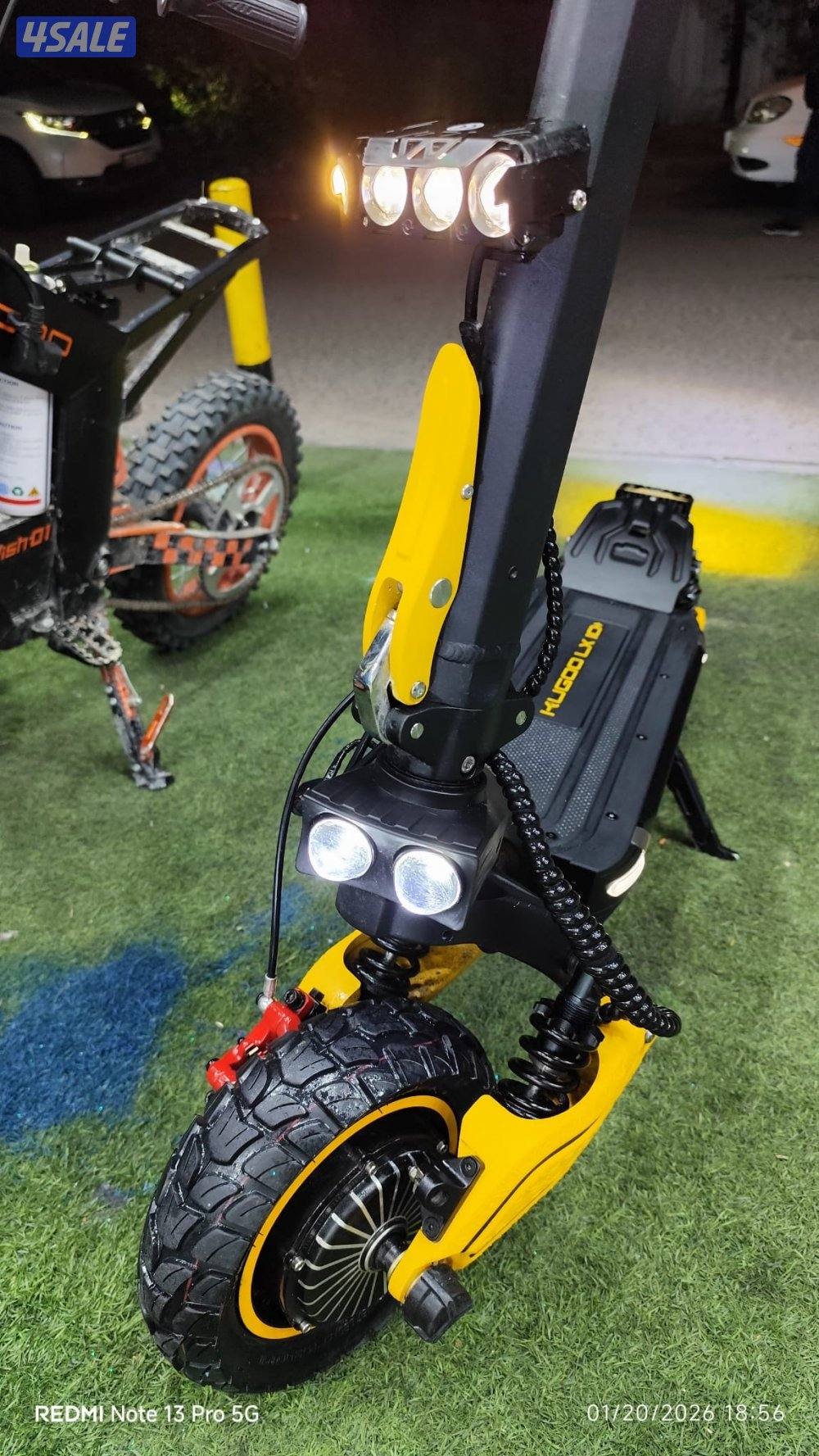 سكوتر kugoo lx10+ يمشي ٧٥ و معداته كامله/للتواصل واتس اب قابل للتفاوض2