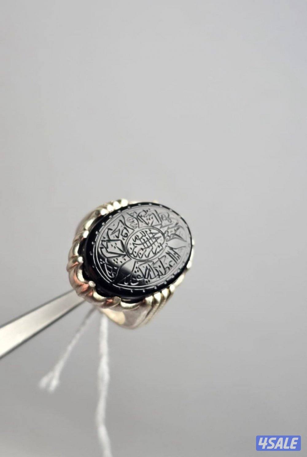 جزع يماني اسود منقوش سوره الكوثر0