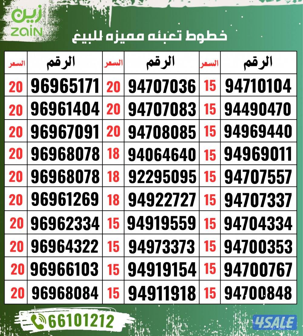 ارقام مميزة جديدة0