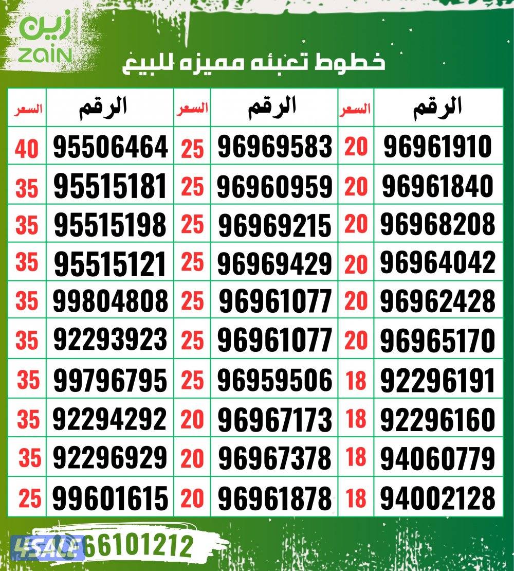 ارقام مميزة جديدة1