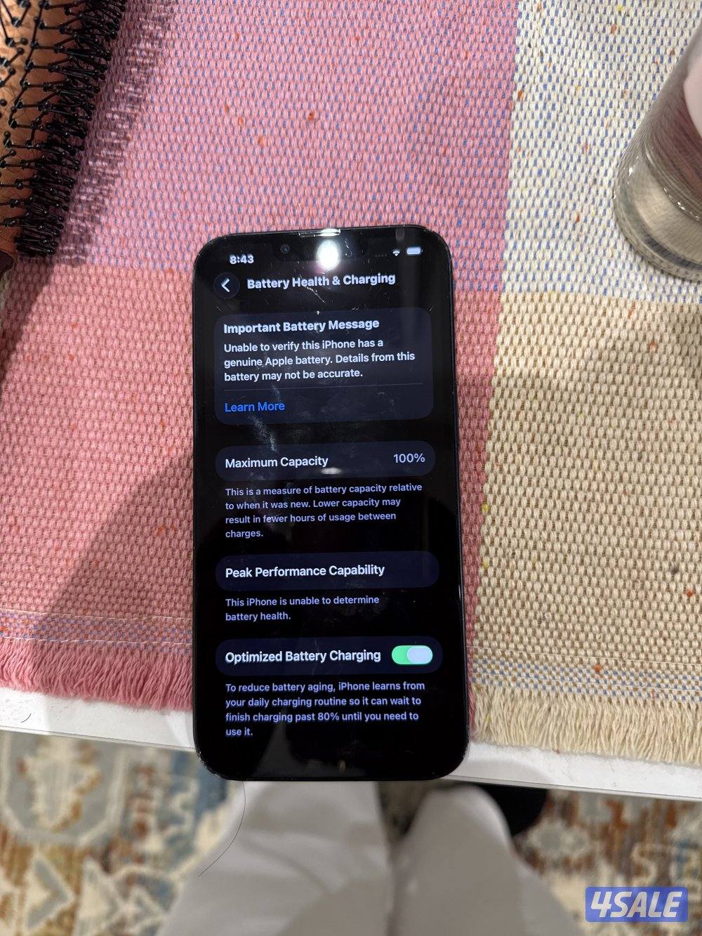 بيع آيفون 13 العادي 50 تغير الون الخلفي بلون الأزرق الاساسي اسود0