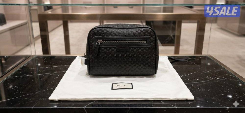 حقيبة رجالية غير مستعمله ماركة Gucci سنة الشراء 2022 اللون اسود3