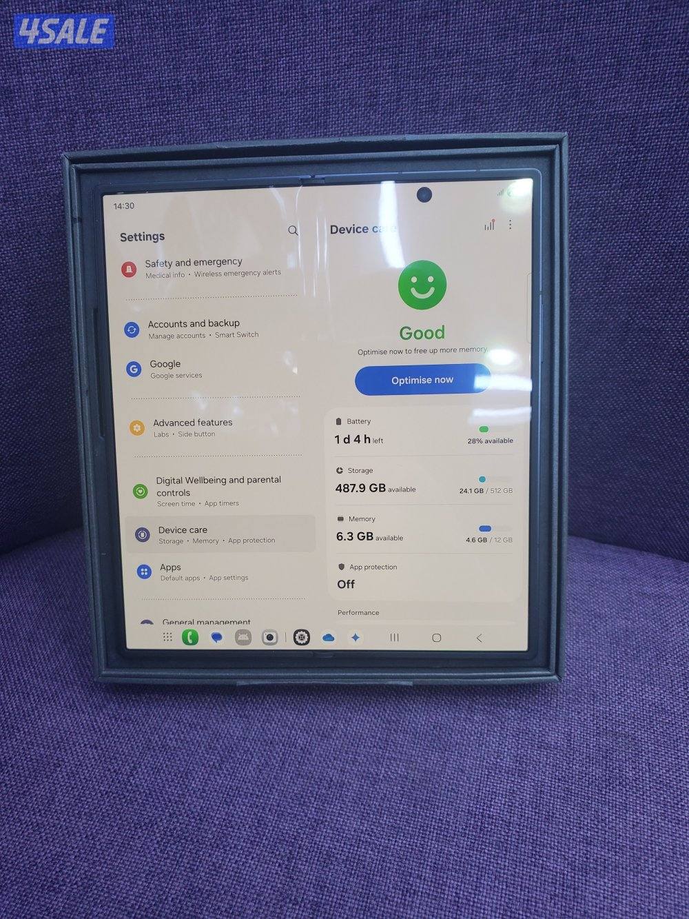 فولد 7استعمال خفيف جدا 512جيجا1