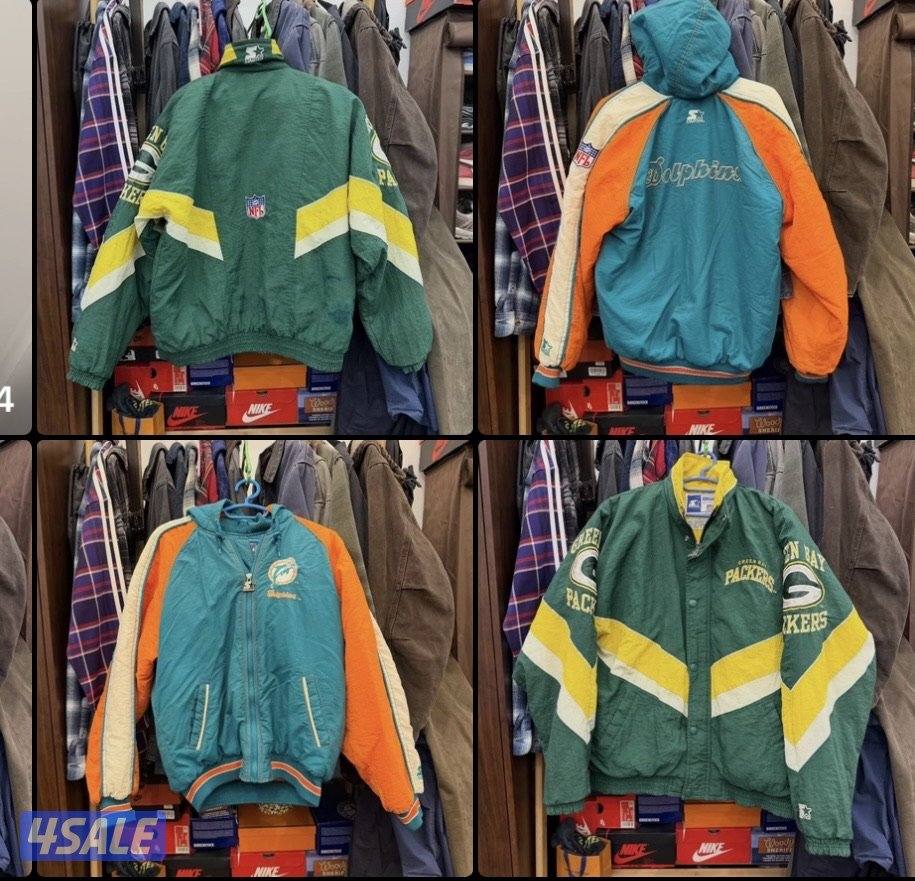 جاكيتين NFL نظاف جداً سمول و لارج0