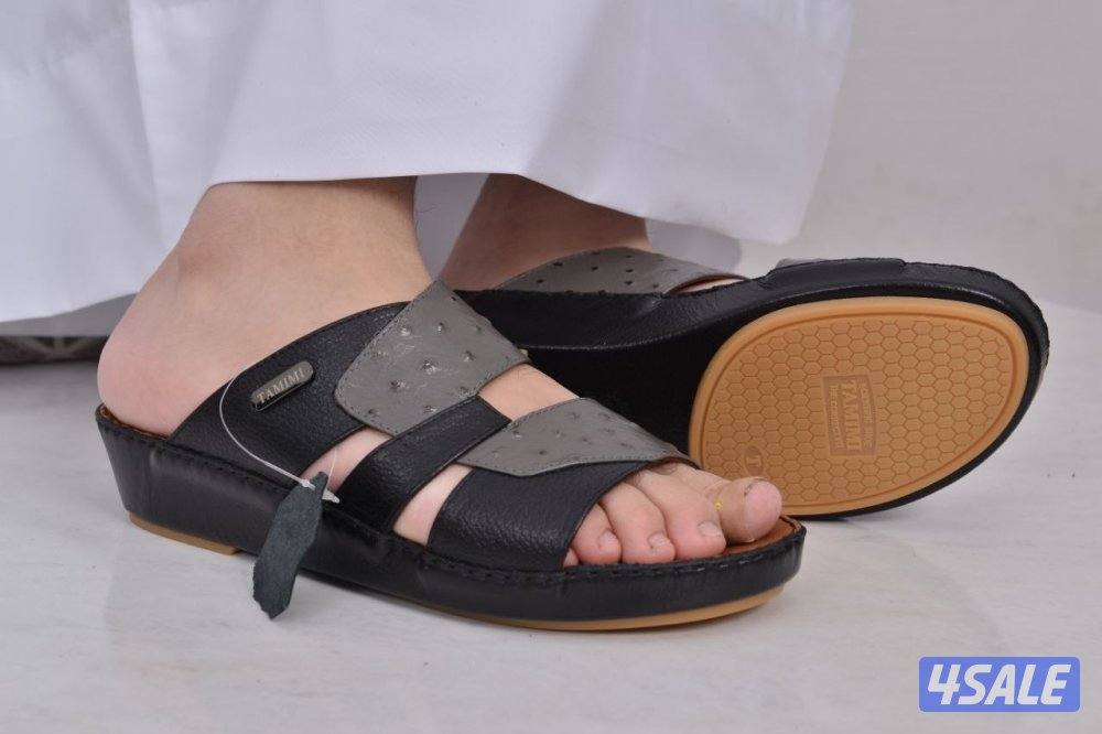 احذية تميمه جلد طبيعي مداس طبي عدم التطبيع والتعرق5