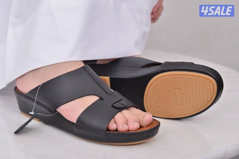 احذية تميمه جلد طبيعي مداس طبي عدم التطبيع والتعرق7