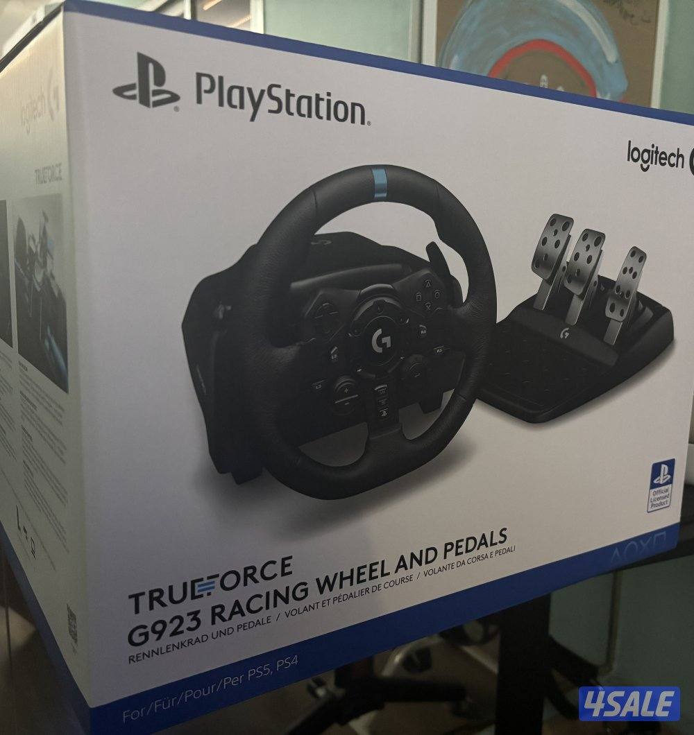 سكان مع دواسات من لوجيتك Logitech wheel g923 ps4/ps5/ps3