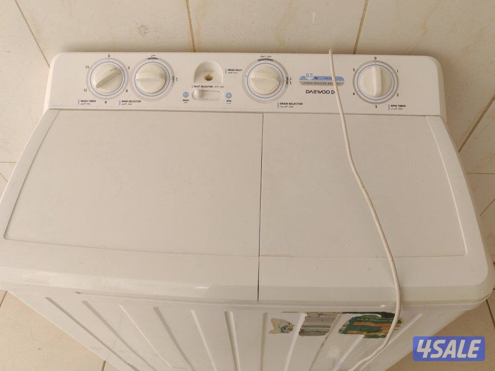 غساله دايو 8.5 كيلو حاله ممتاز
Daewoo washing machine 8.5 kg8