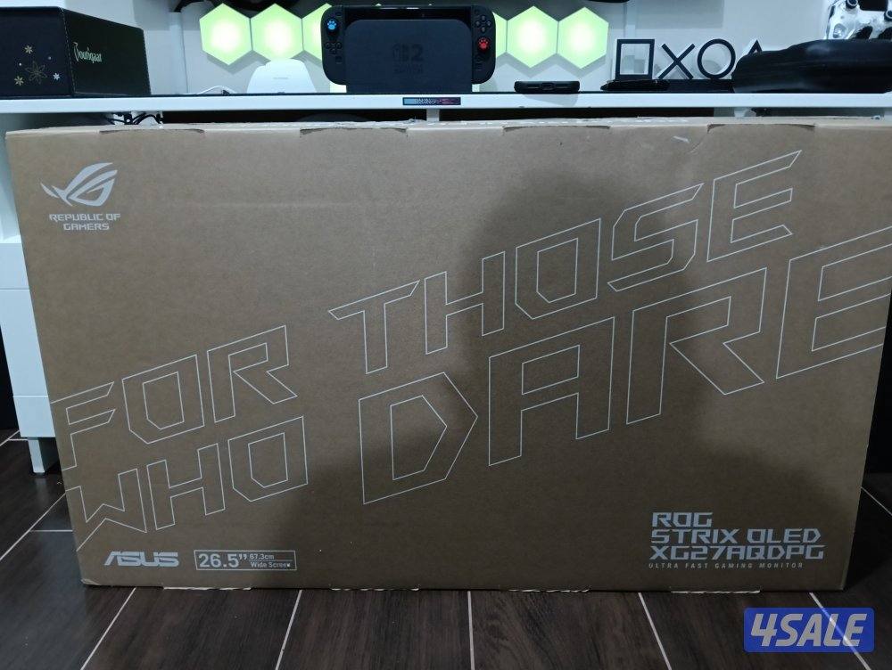 للبيع شاشه اسوس QD-Oled 500hz مجربه فقط1