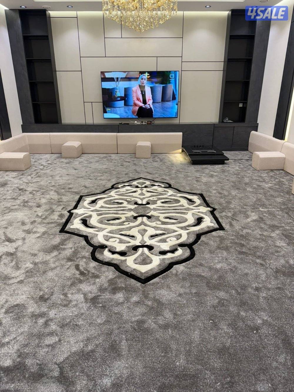 سجاد قص ✂️ حفر يدوي مساند ظهر جلسات ارضيه رسميه جميع اثاث مفروشات8