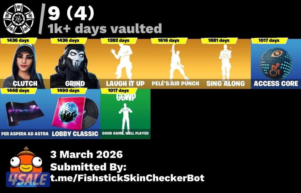 للبيع حساب فورت نايت يربط جميع المنصات وكآمل معلوماته في الواتساب3