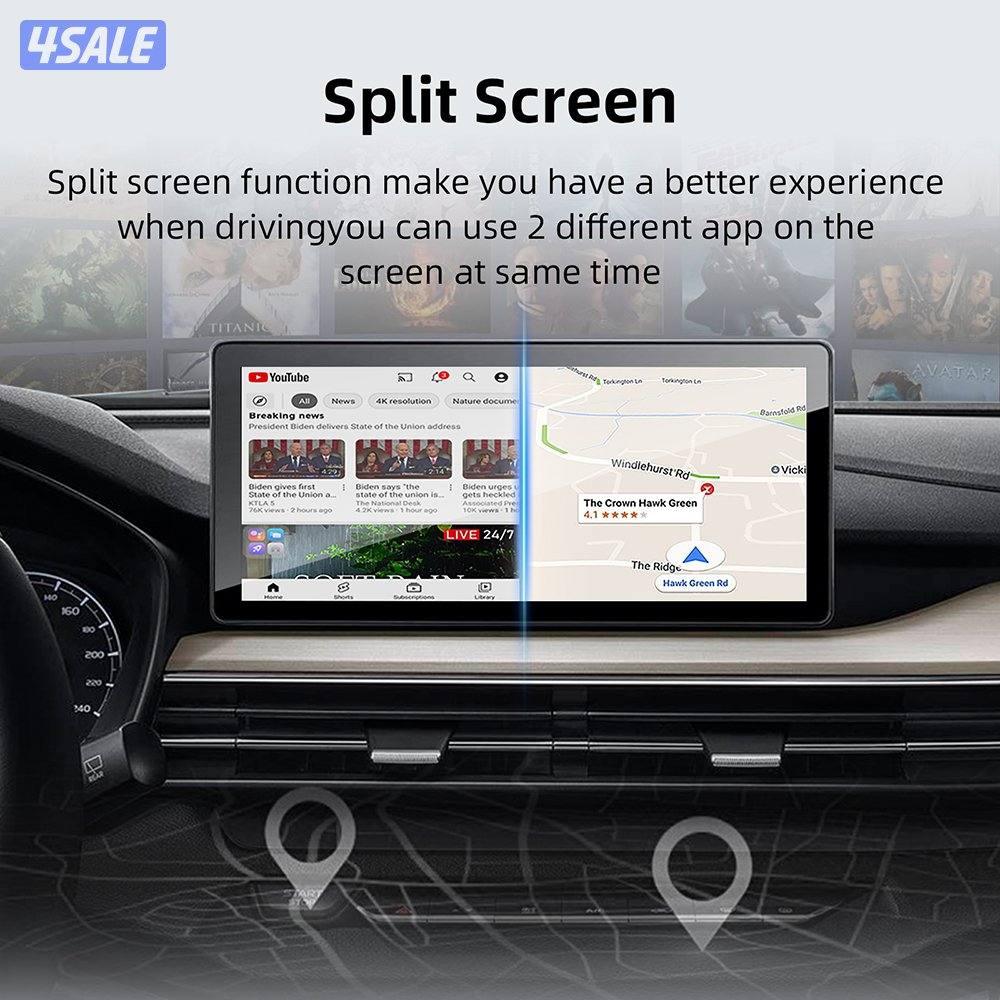 جهاز الاندرويد واليوتيوب لشاشة السياره لنظام الكاربلي9