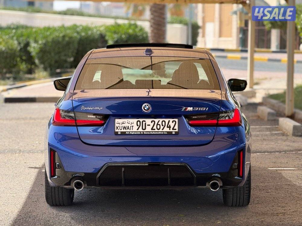 للبيع : بي ام دبليو 318i كت M موديل : 2025 عداد : 16 الف4
