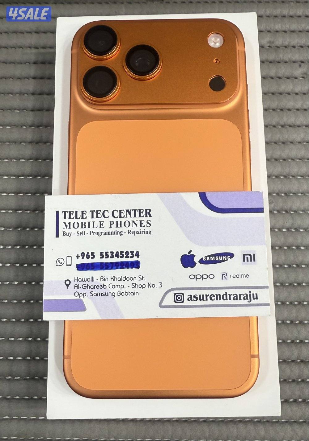 iPhone 17 Pro Max 2TB(Arabic Version) Orange 1 Day Used only.1