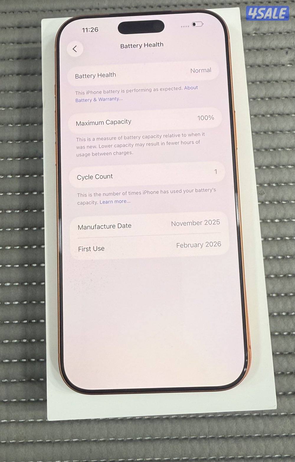 iPhone 17 Pro Max 2TB(Arabic Version) Orange 1 Day Used only.7