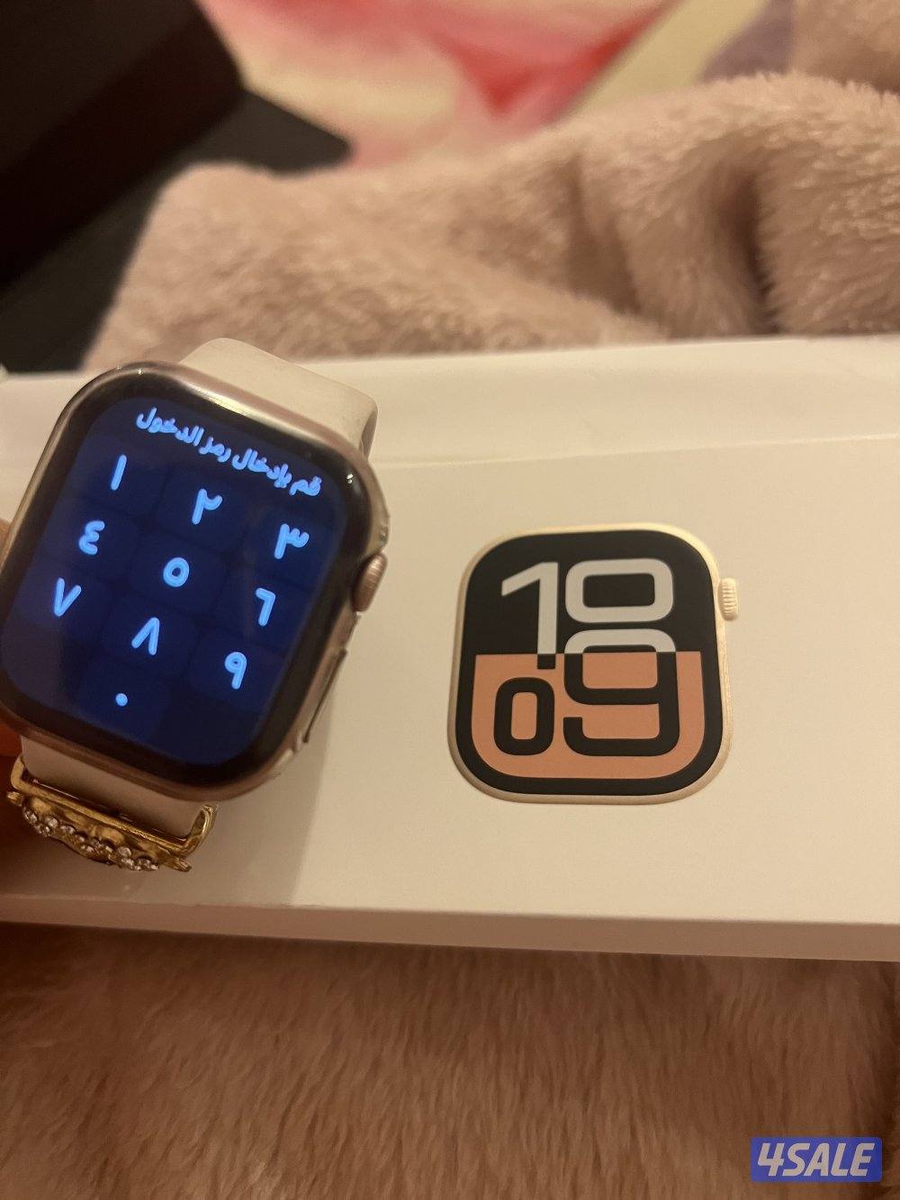 للبيع ساعه ابل شبه جديده استعمال شهر2
