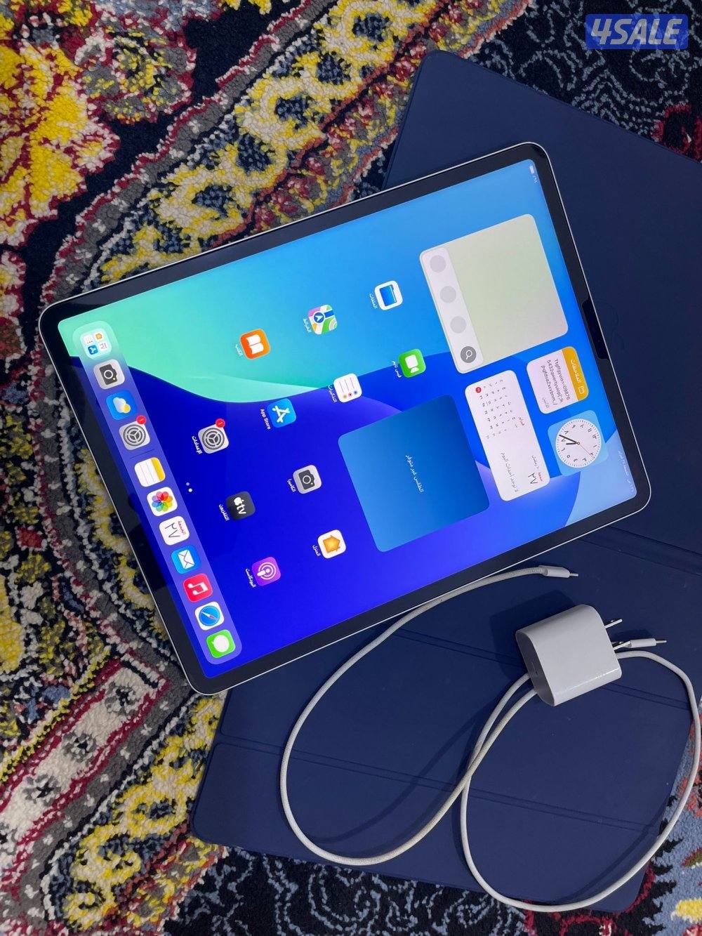 ايباد برو M2 الجيل السادس 12.9 انش 512 غيغا نظيف حيل مع الشاحن الاصلي2