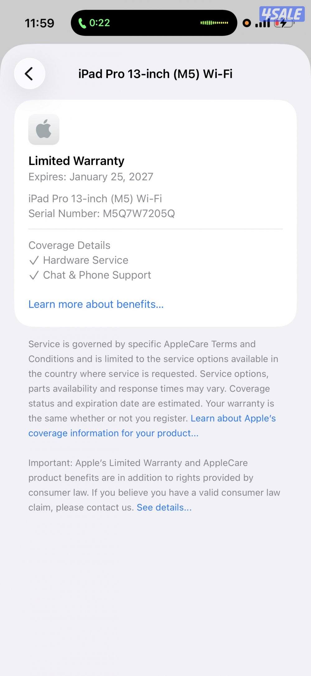 ipad pro 13 inch 256Gb wifi M5 silver6