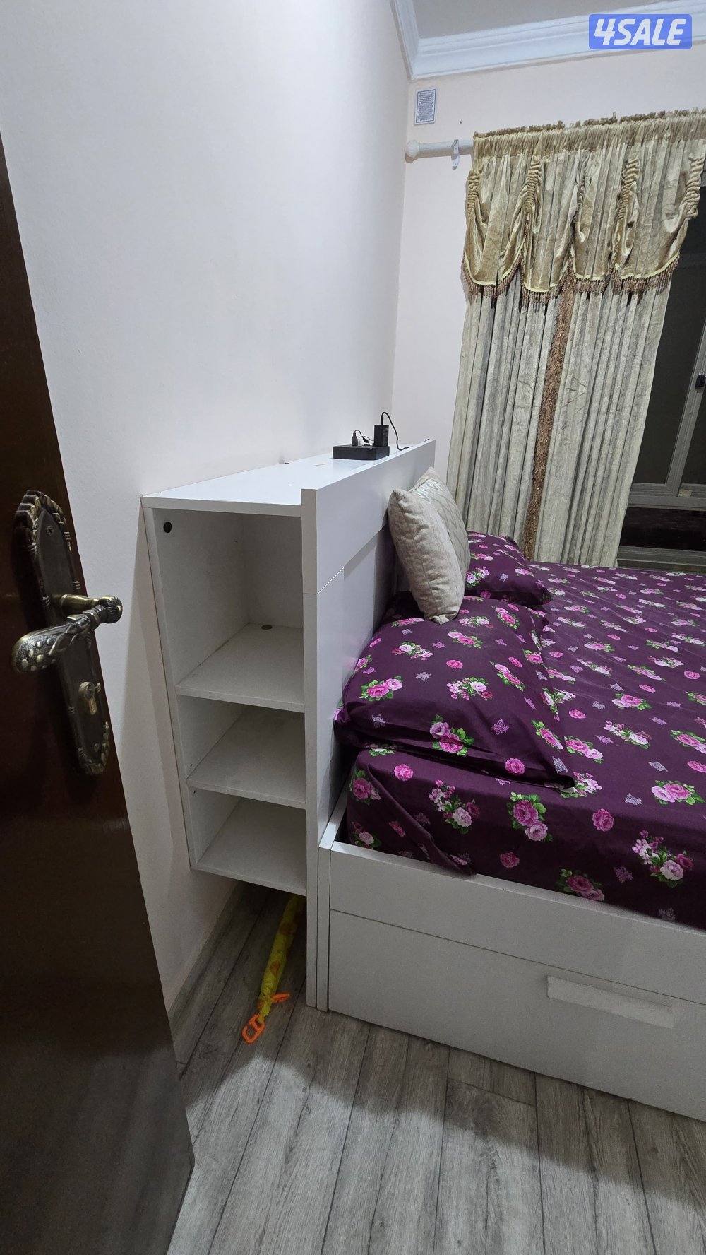 IKEA bed with mattress and cabinet5
