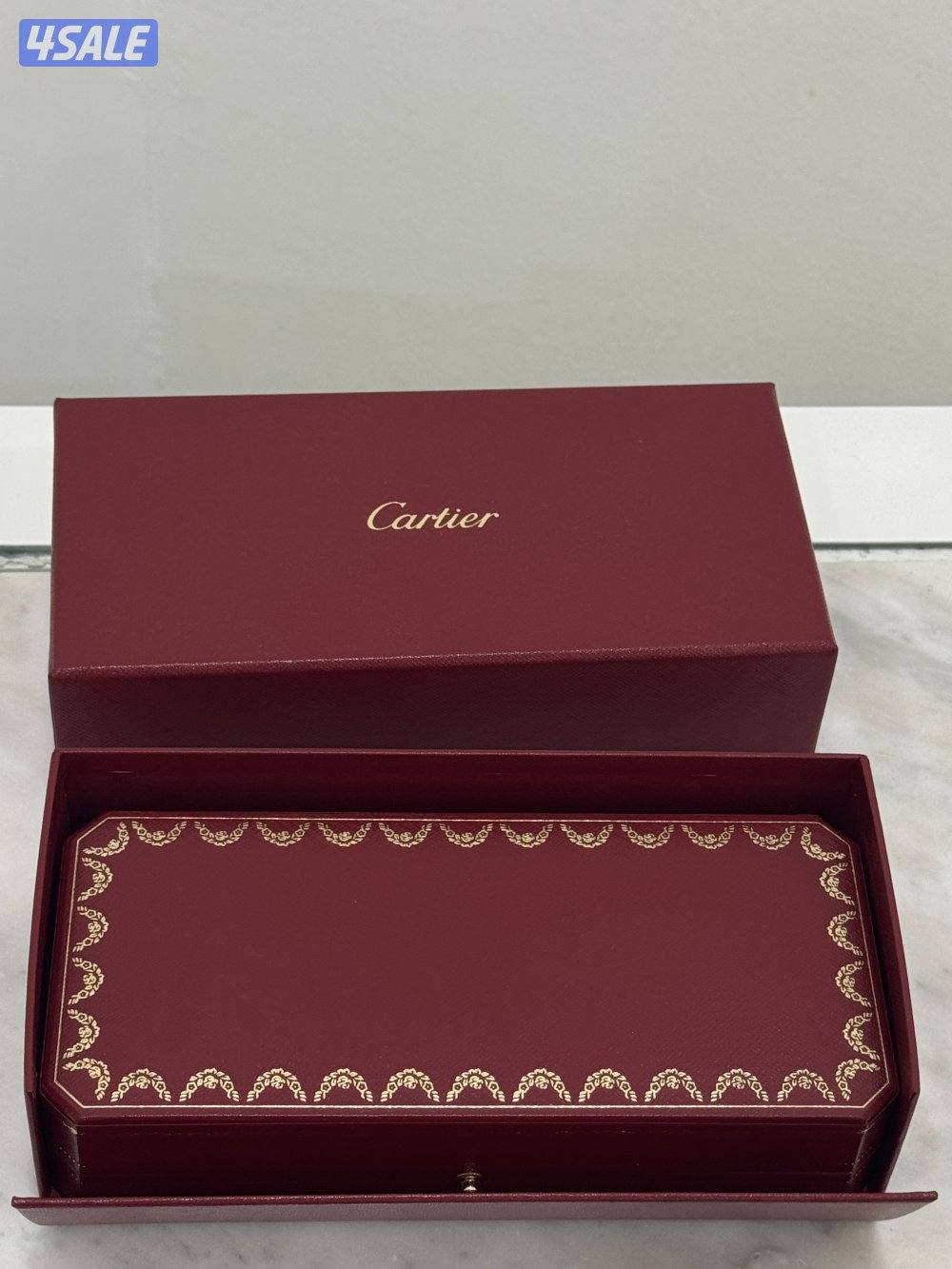 قلم كارتير ( CARTIER PEN BP SANTOS SM GODRON DECOR TWOTONE)0